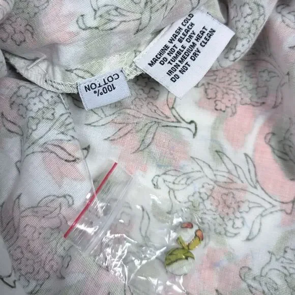 Sue Sartor Sleeveless Mini Flounce Green Orange Paisley Womens XL Preppy - Picture 5 of 9